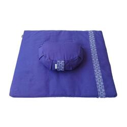 Set de méditation avec coussin Croissant Bleu Marine