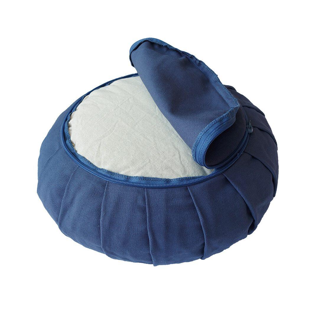 Almofada de Meditação Azul Denim 2/7