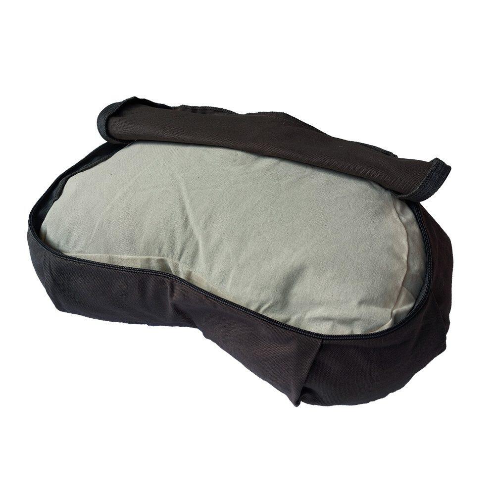 Coussin de Méditation Demi Lune Gris 4/5