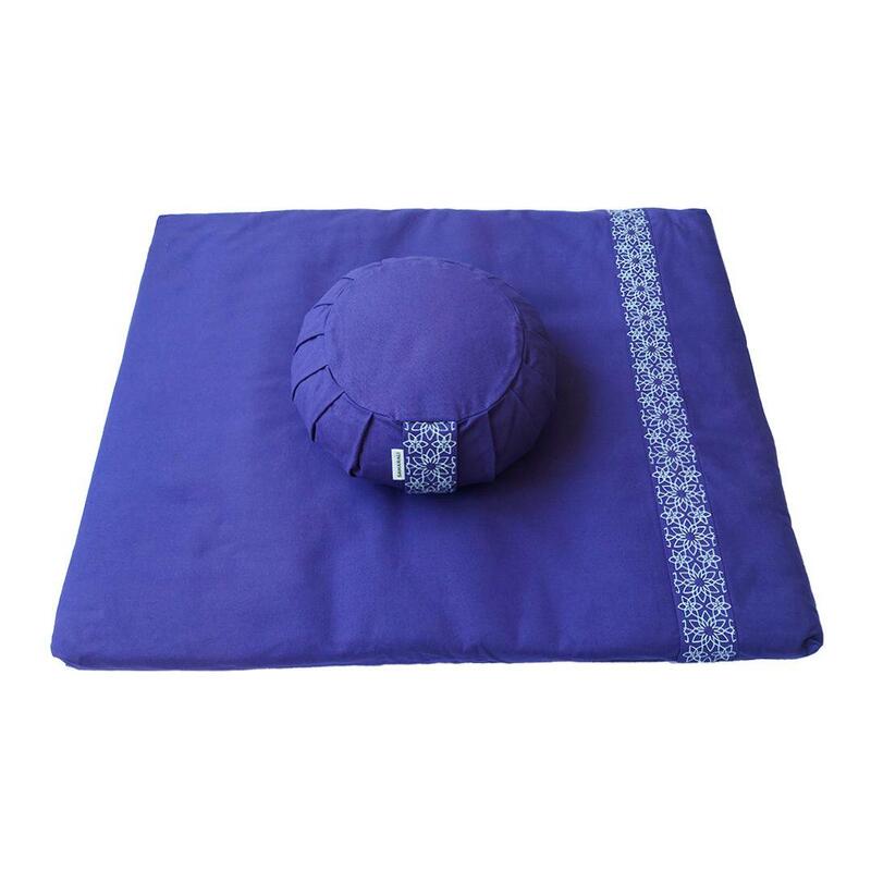 Samarali Meditatieset met  Kussen Zafu Maan Purper