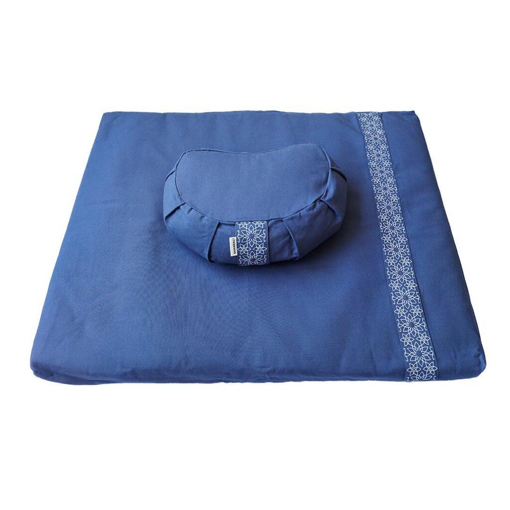 Samarali Meditation set with Cushion Crescent Denim Blue