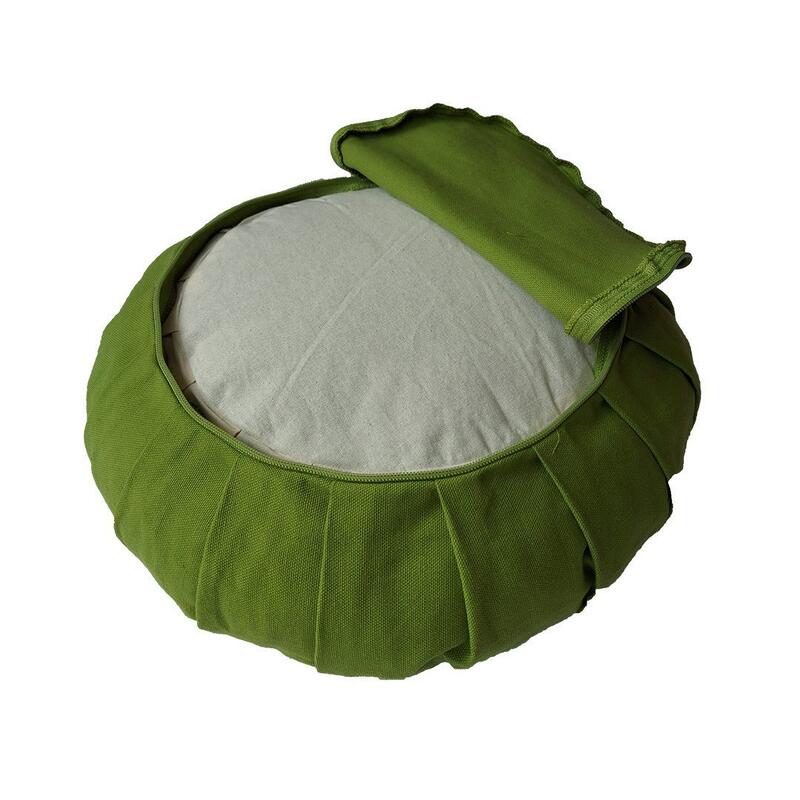 Pernă de meditație Zafu Verde 34 x 34 x 14 cm