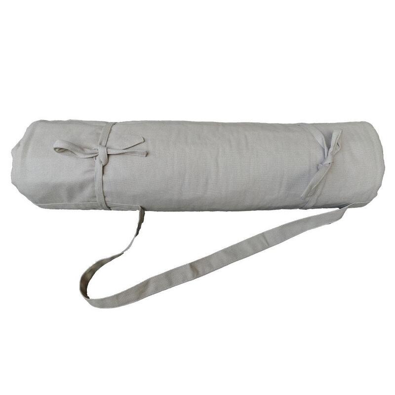 Saltea de yoga din bumbac - Chateau gray