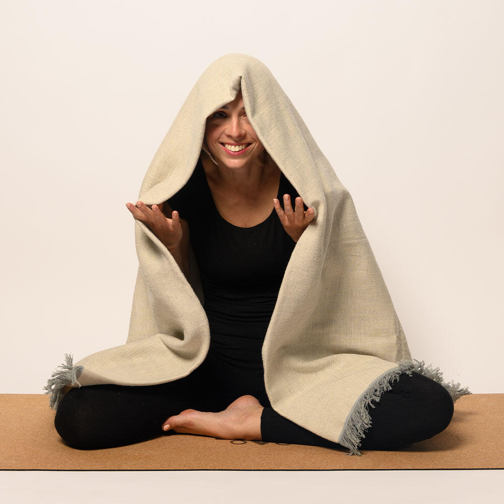 Manta de ioga de algodão orgânico - 200 x 150 cm 7/7