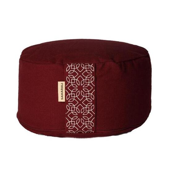 Coussin de Méditation Rond Bordeaux
