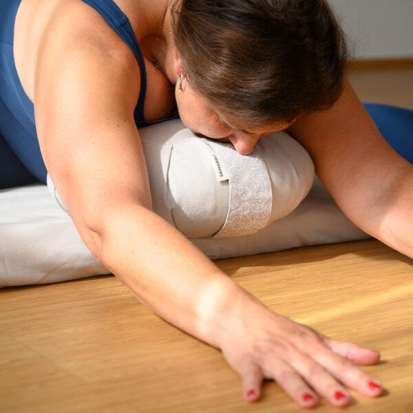 Cojín de Meditación Zafu Castillo Gris 2/7