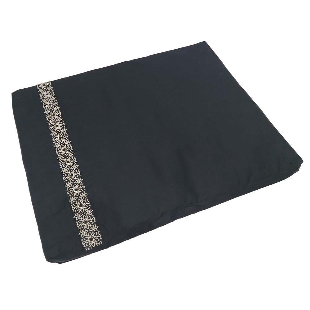 Conjunto de Meditação Samarali com Almofada Crescente Azul-Marinho 6/7