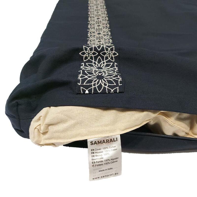 Set de meditație cu pernă Zafu Albastru marin