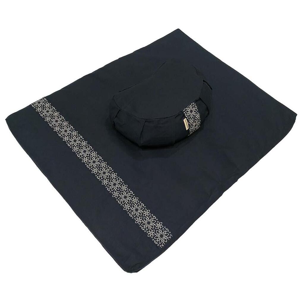 Samarali Meditation set with Cushion Crescent Navy Blue