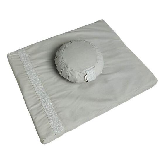 Zafu Samarali coussin méditation coton bio GOTS 22cm Gris