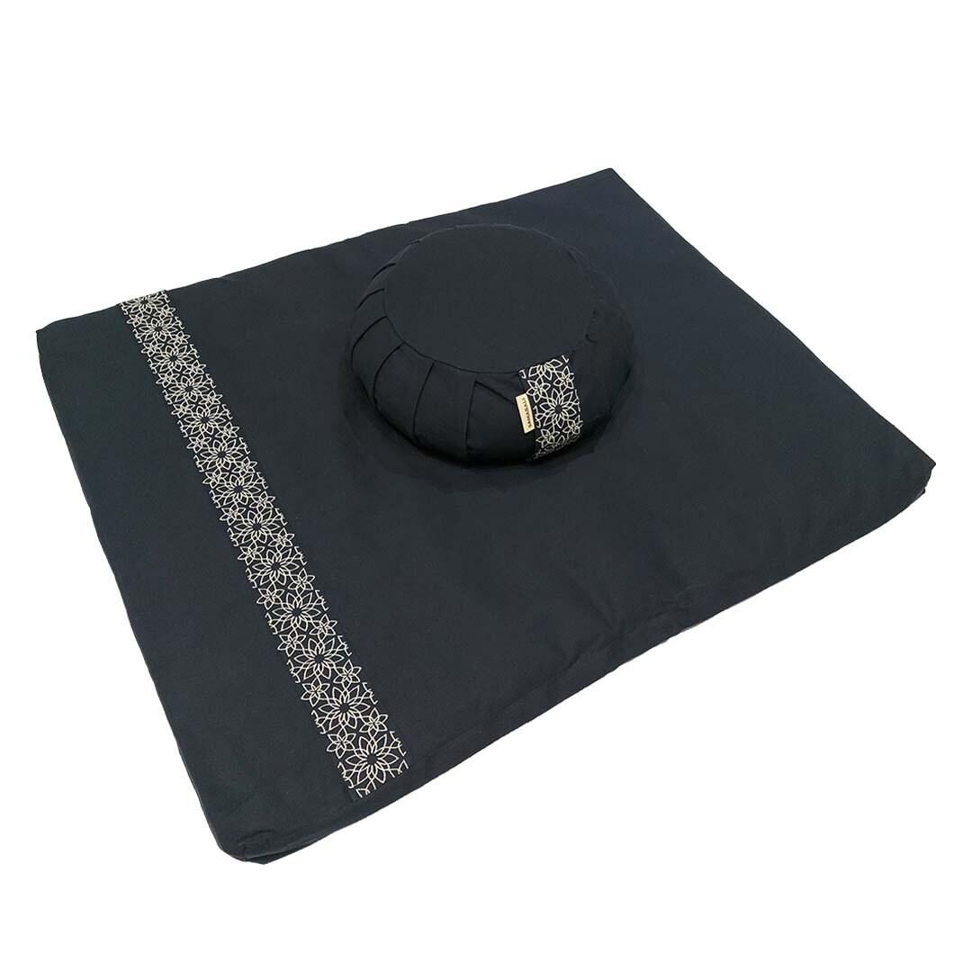 Samarali - Set De Méditation Avec Coussin Zafu Bleu Marine - Zafu - Bleu - Taille Unique - Decathlon