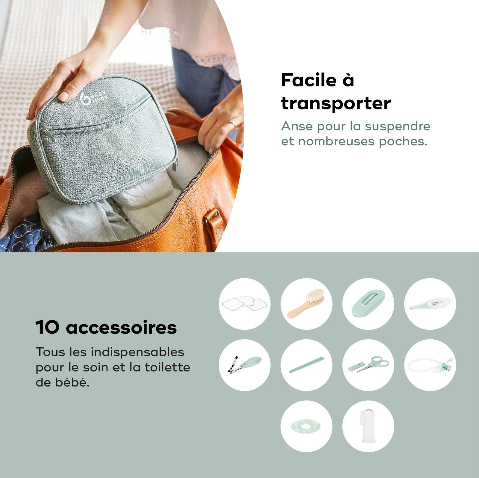 Trousse de soin 9 accessoires essentiels, kit complet - Matcha 4/4