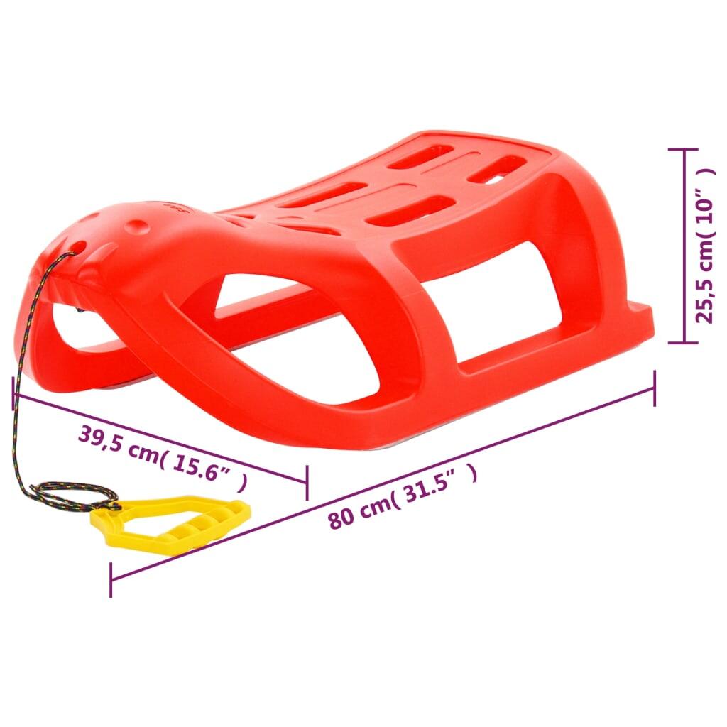 Vidaxl Slee 80x39.5x255 cm Rouge en polypropène 7/7