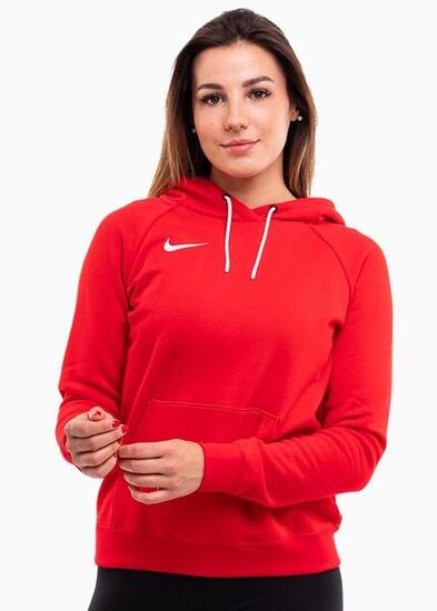 Felpa con cappuccio donna ( fleece) nike rosso