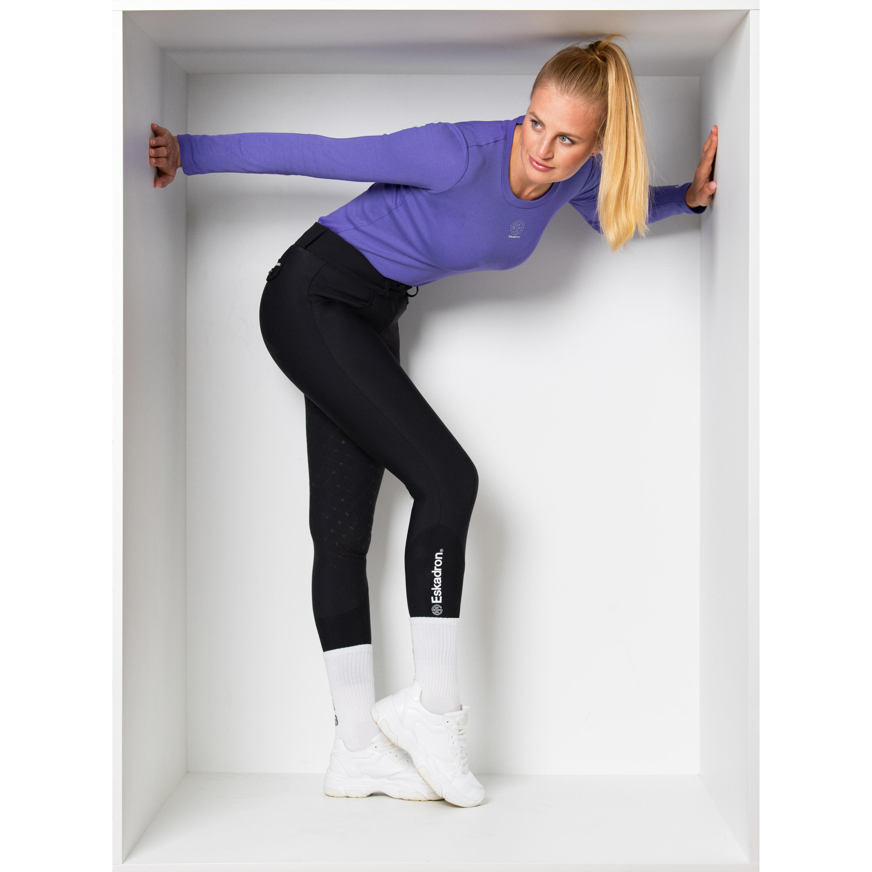 Reithose Damen Eskadron Riding Breeches Hose 5/7