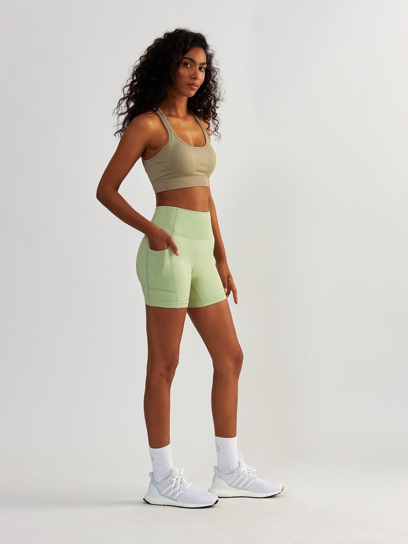 Szorty fitness damskie Beshaped Lift Me Up z kieszeniami 6/8