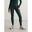 Leggings de yoga pour femmes Côtes Séchage rapide Vert foncé
