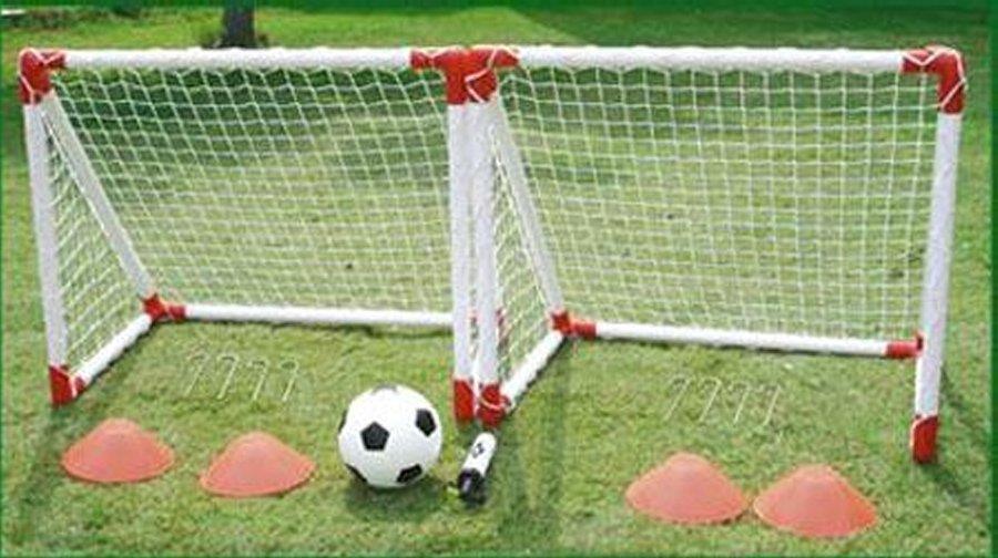 OUTDOOR PLAY Outdoor Play - Kids Mini Football Goal Set - Red Corners