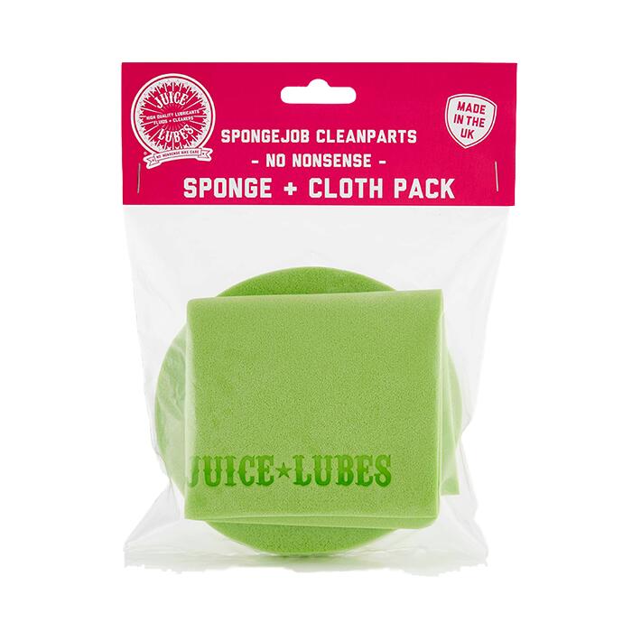 JUICE LUBES Juice Lubes Sponge and Cloth Cleaning Kit Spongejob 2 Pack Green