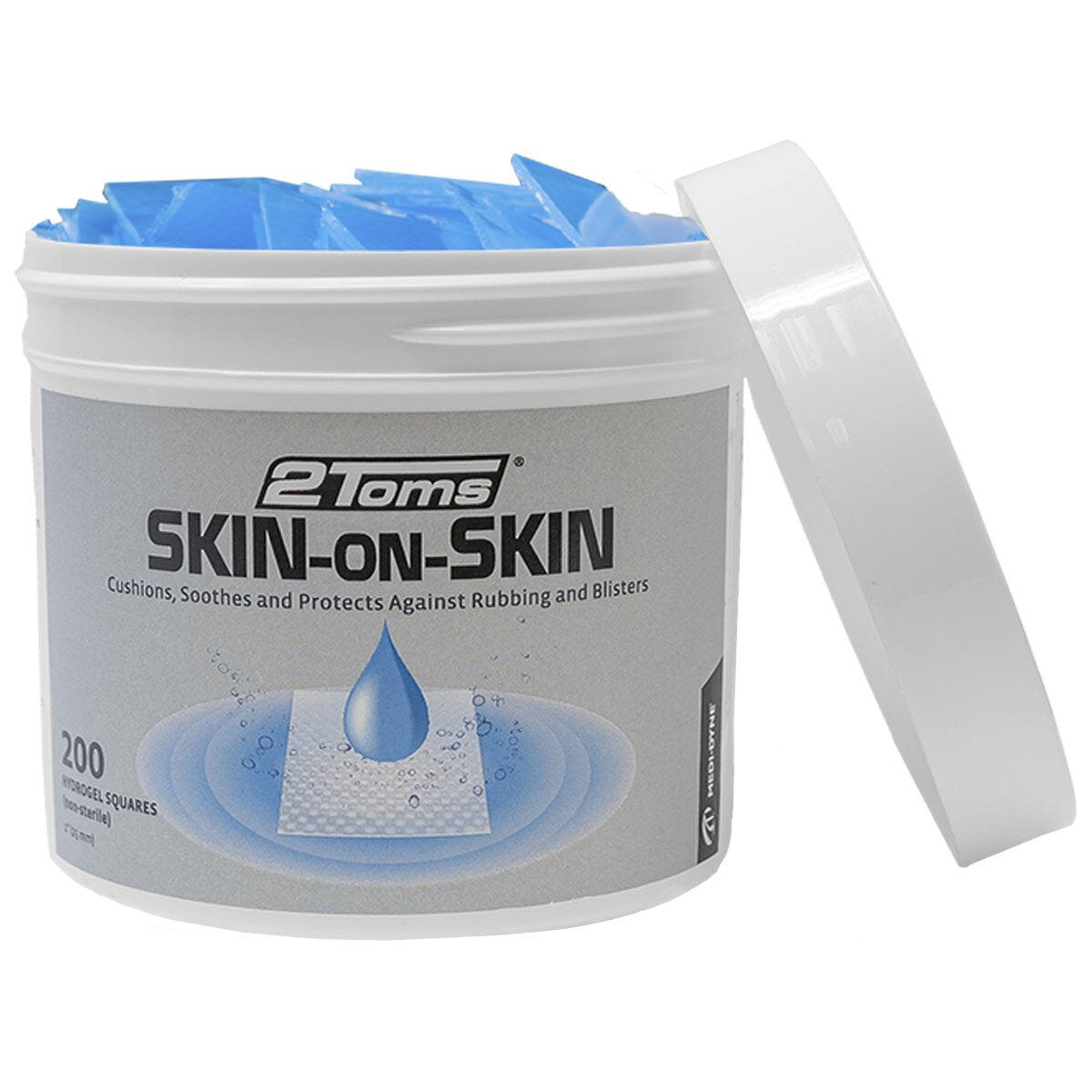 2TOMS Skin on Skin Jar of 200 x 1" Squares
