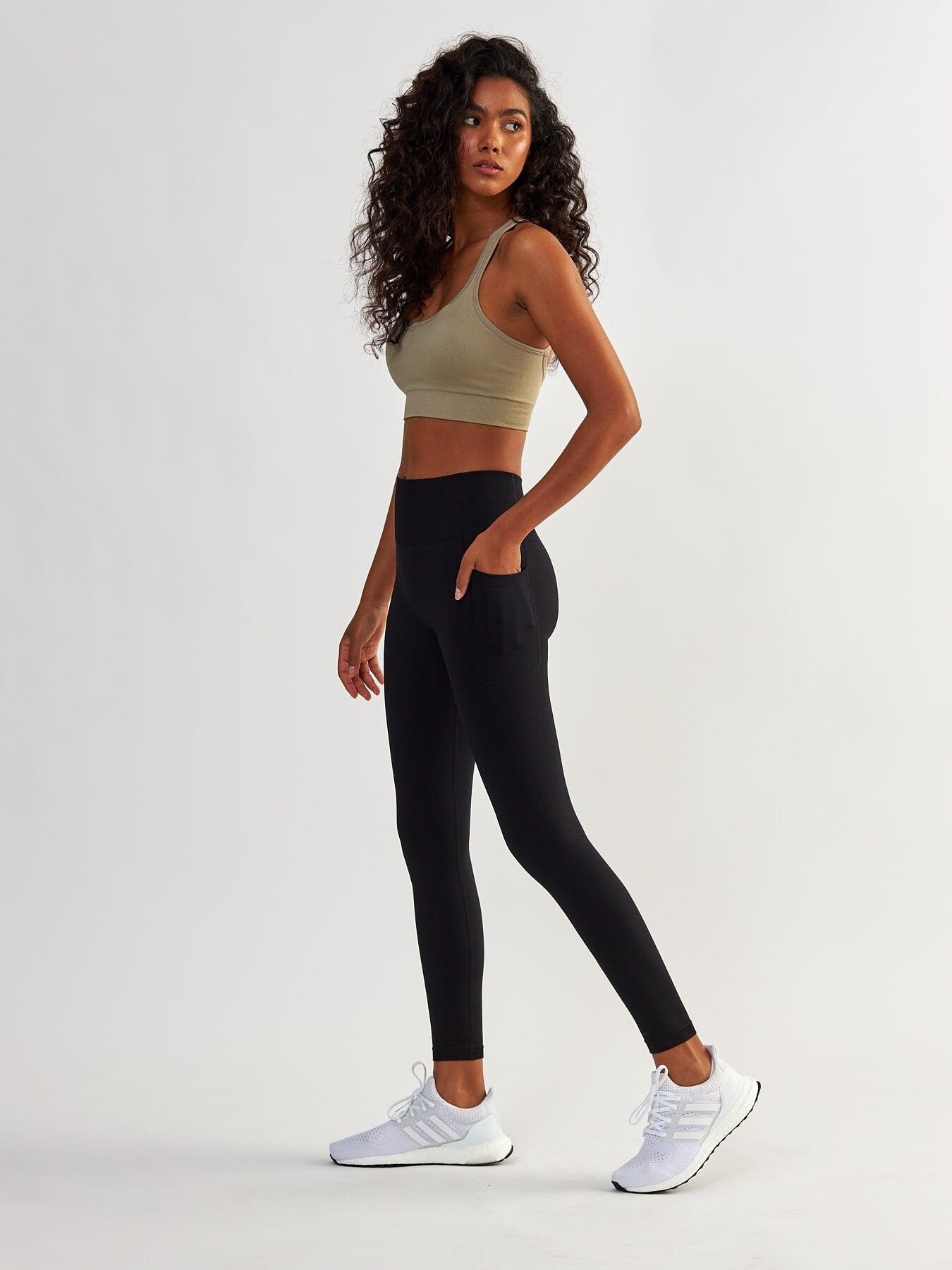 Legginsy fitness damskie Beshaped Lift Me Up z kieszeniami 7/8