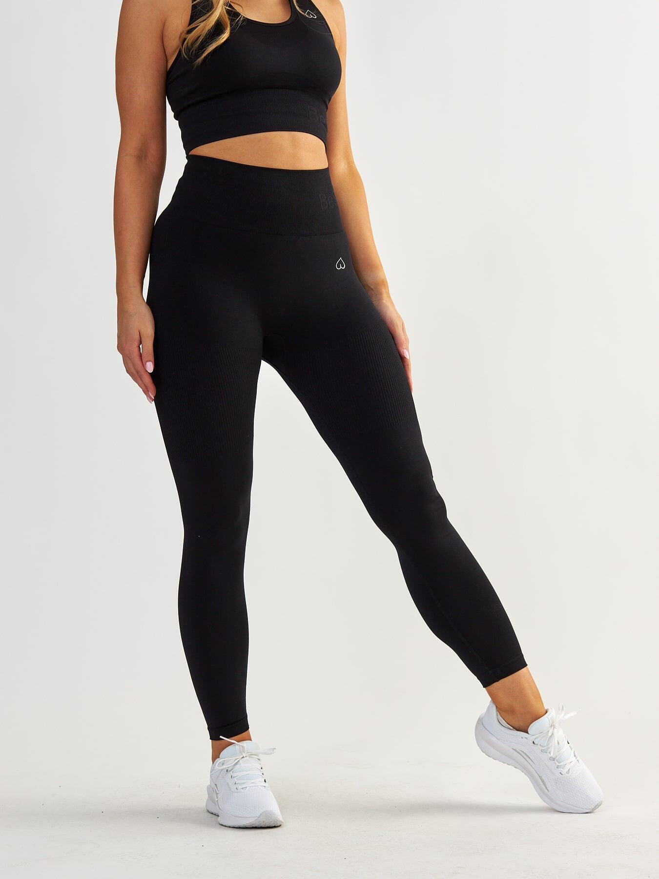 Legginsy fitness damskie Beshaped Body Boost modelujące 7/8