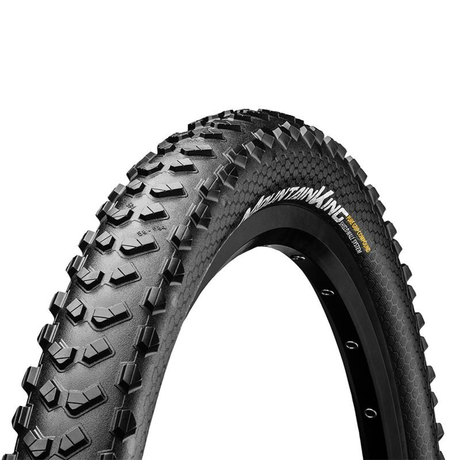 Continental - Pneu Continental Mountain King Shield Wall Tubetype-tubeless Ts (58-622) - Pneu - Jaune|noir - Taille Unique - Decathlon