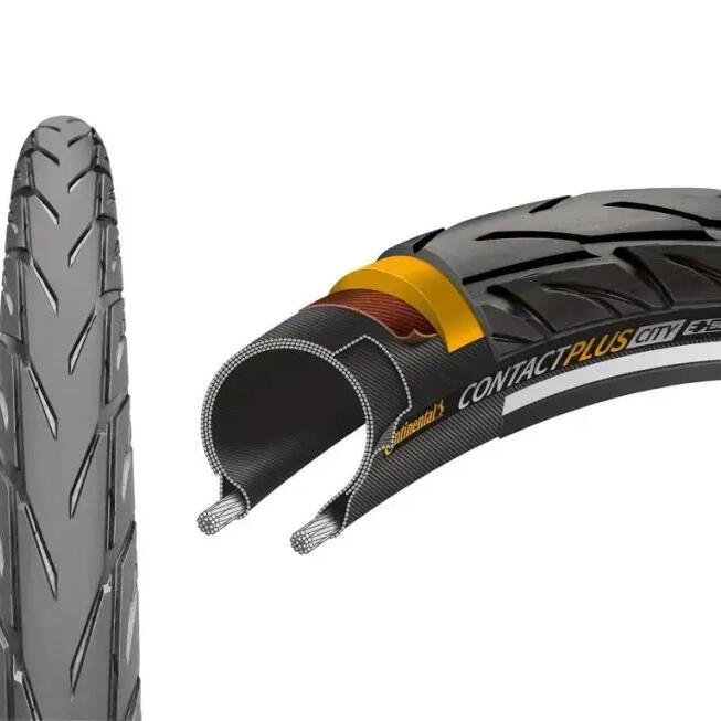 Contact plus city rigid tire with reflective Continental 47-559