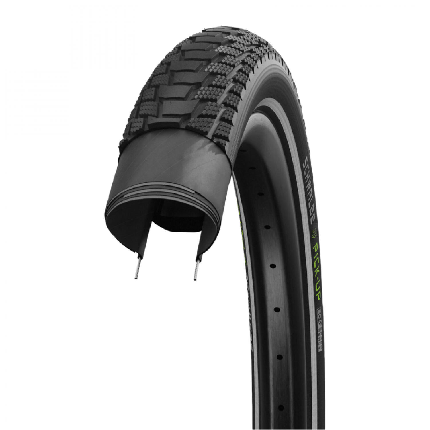 Pneu Schwalbe Pick-Up 24'' Tubetype Rigide Super Defense Addix E Flancs Reflex E 3/7