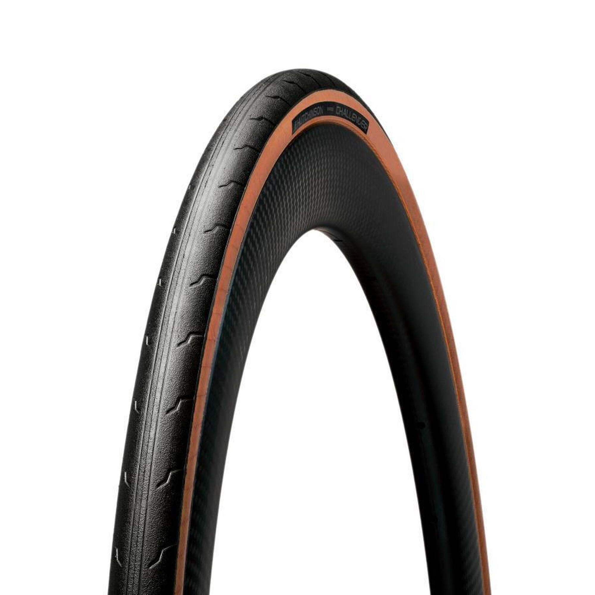 Pneu vélo route 700x28 pliable - Challenger Race Noir/Marron