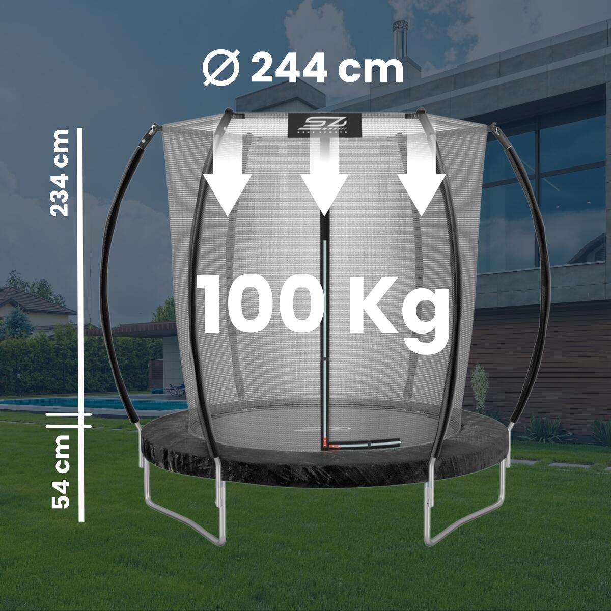 Série J2000 - Trampoline - 244 cm - Rond 4/7