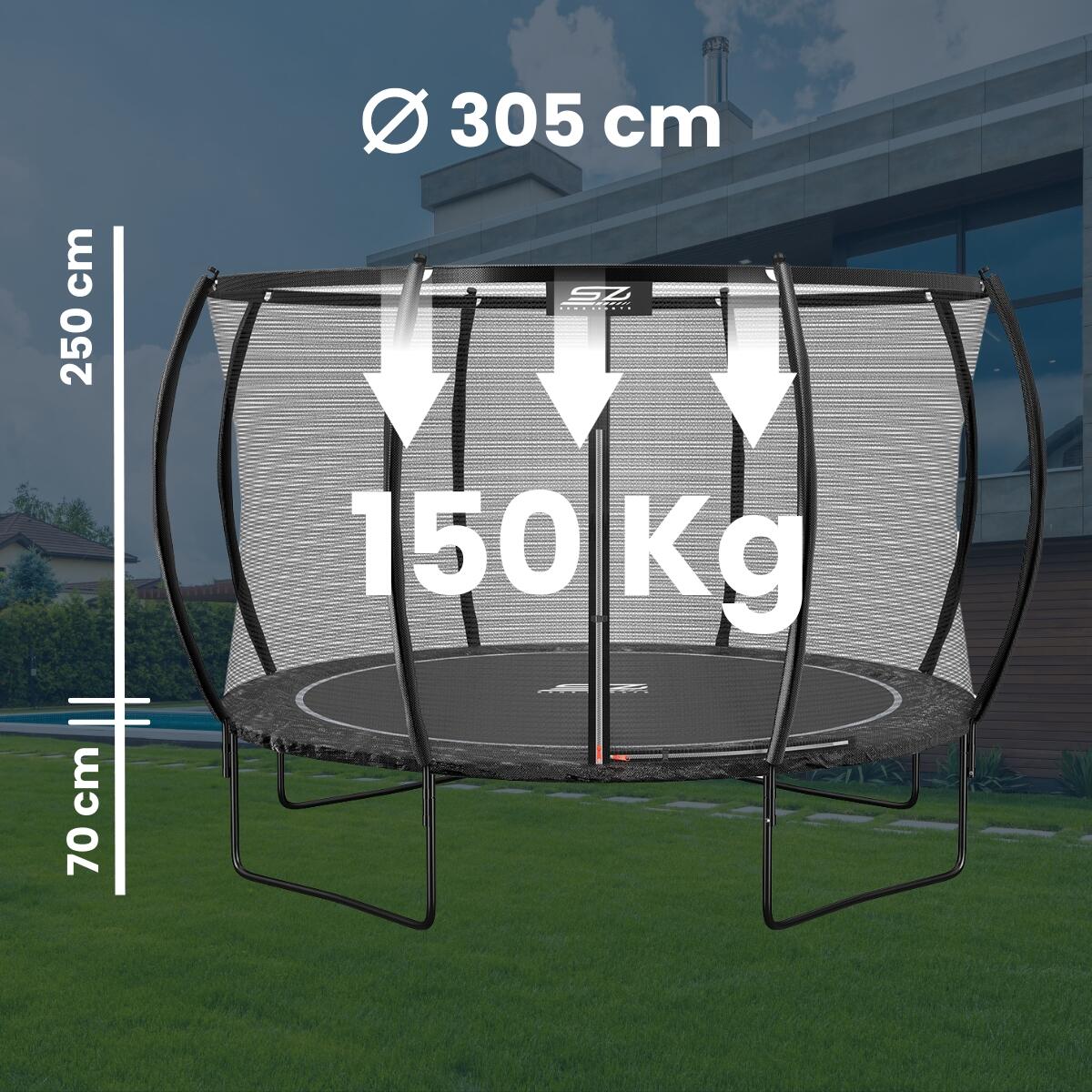 J4000 Plus serie - Trampoline - Rond - 305 cm 7/7