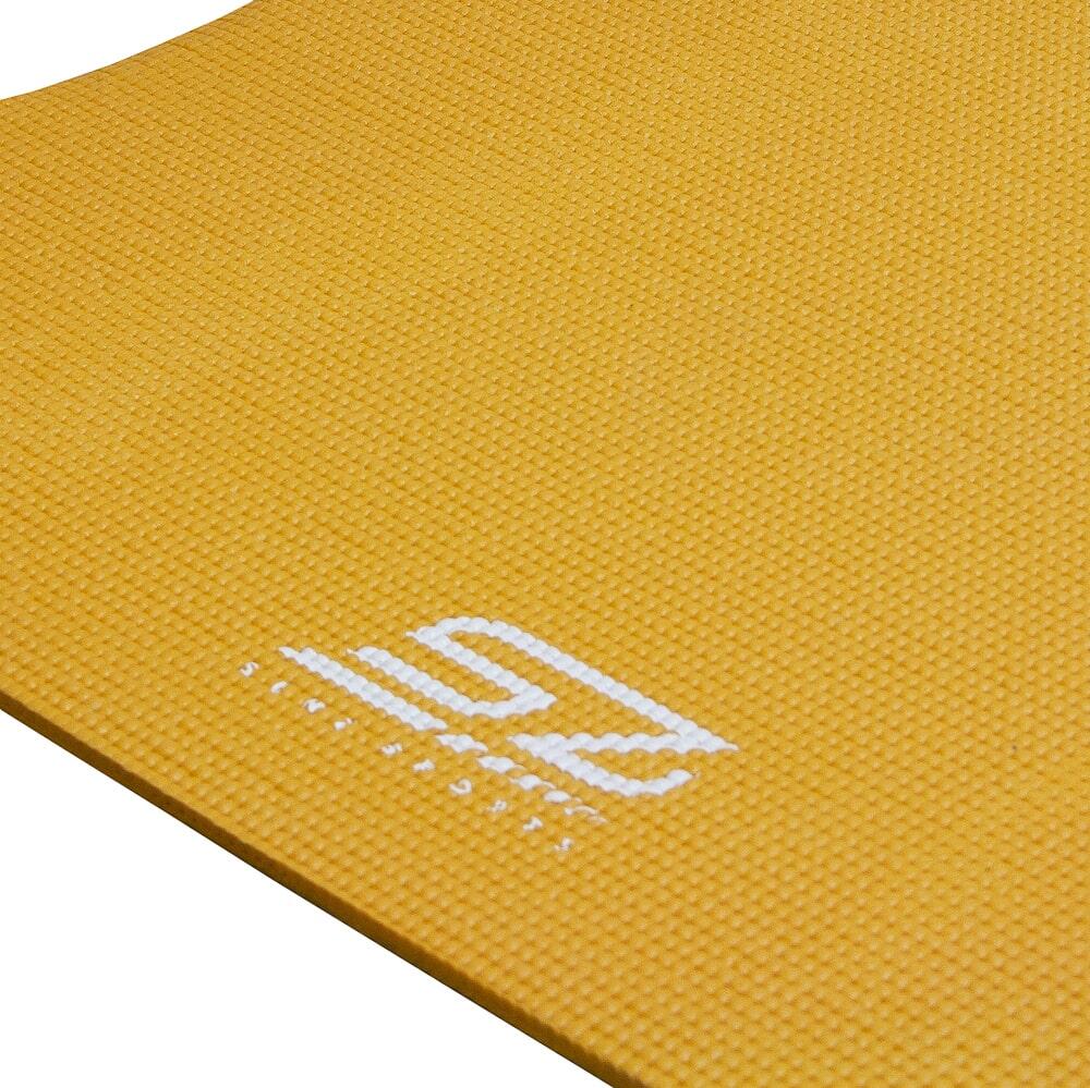 Tapis de yoga Premium - Jaune avec impression 5/6