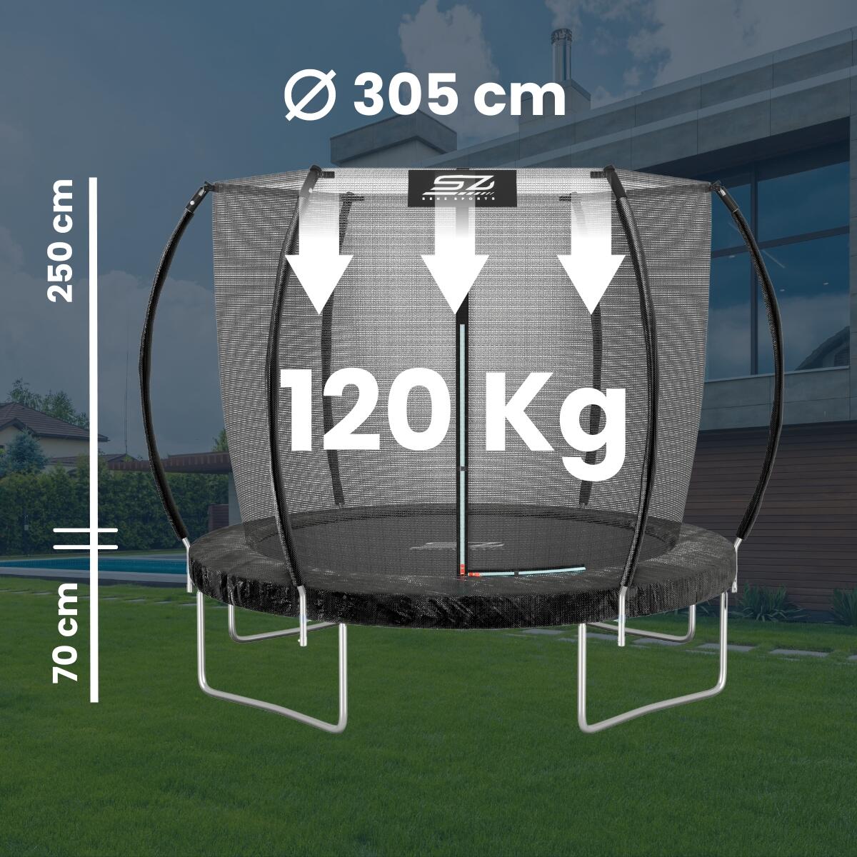 Série J2000 - Trampoline - 305 cm - Rond 4/7