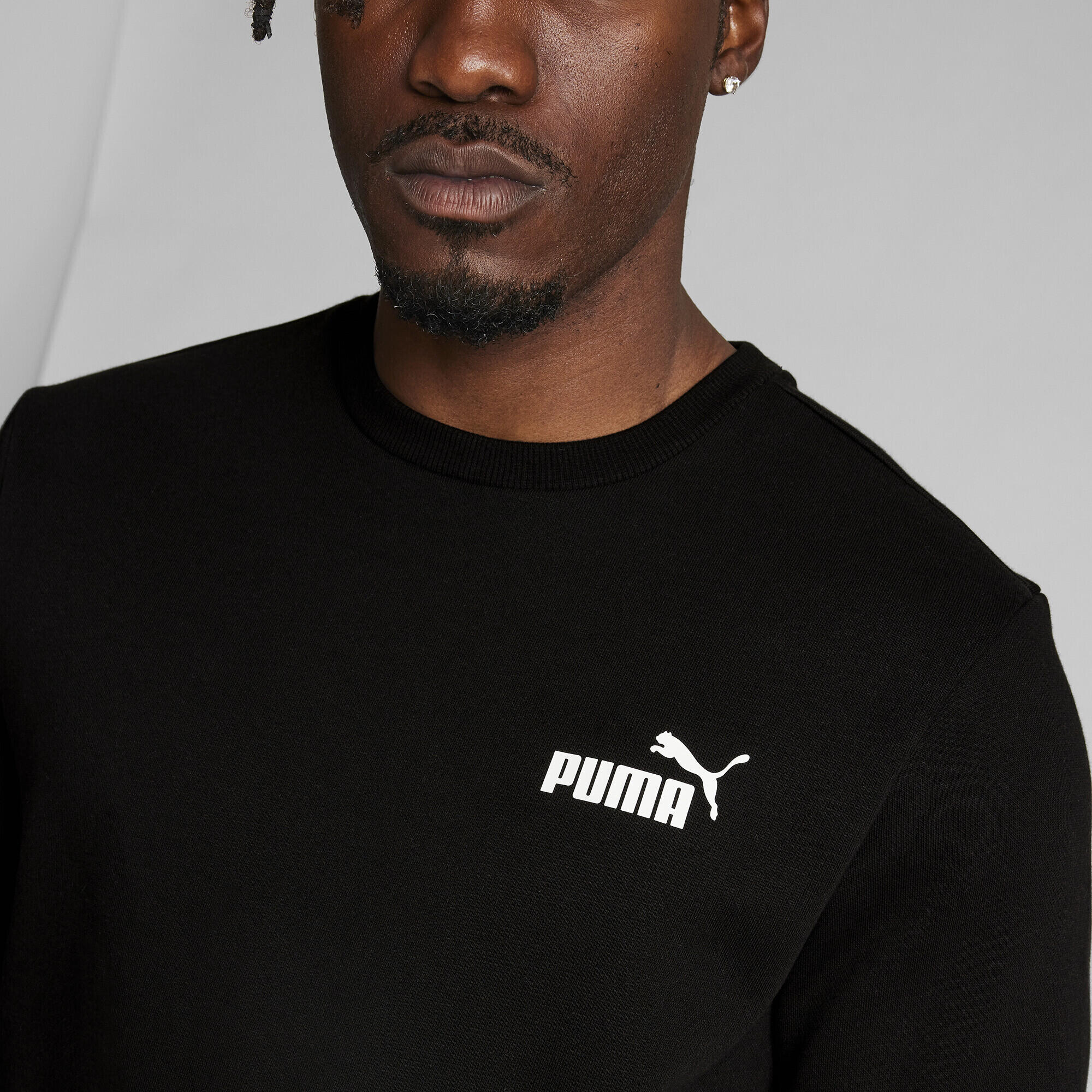 Sudadera Essentials Small Logo de cuello redondo Hombre PUMA Black 4/7