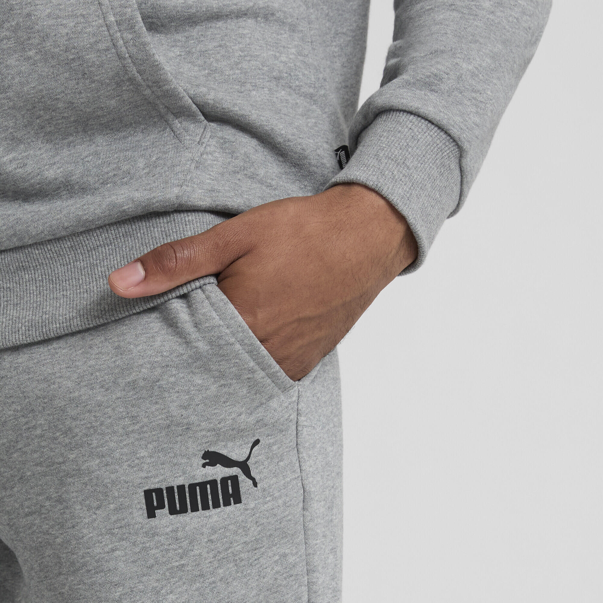 Pantalones de chándal Essentials Logo Hombre PUMA Medium Gray Heather 4/6
