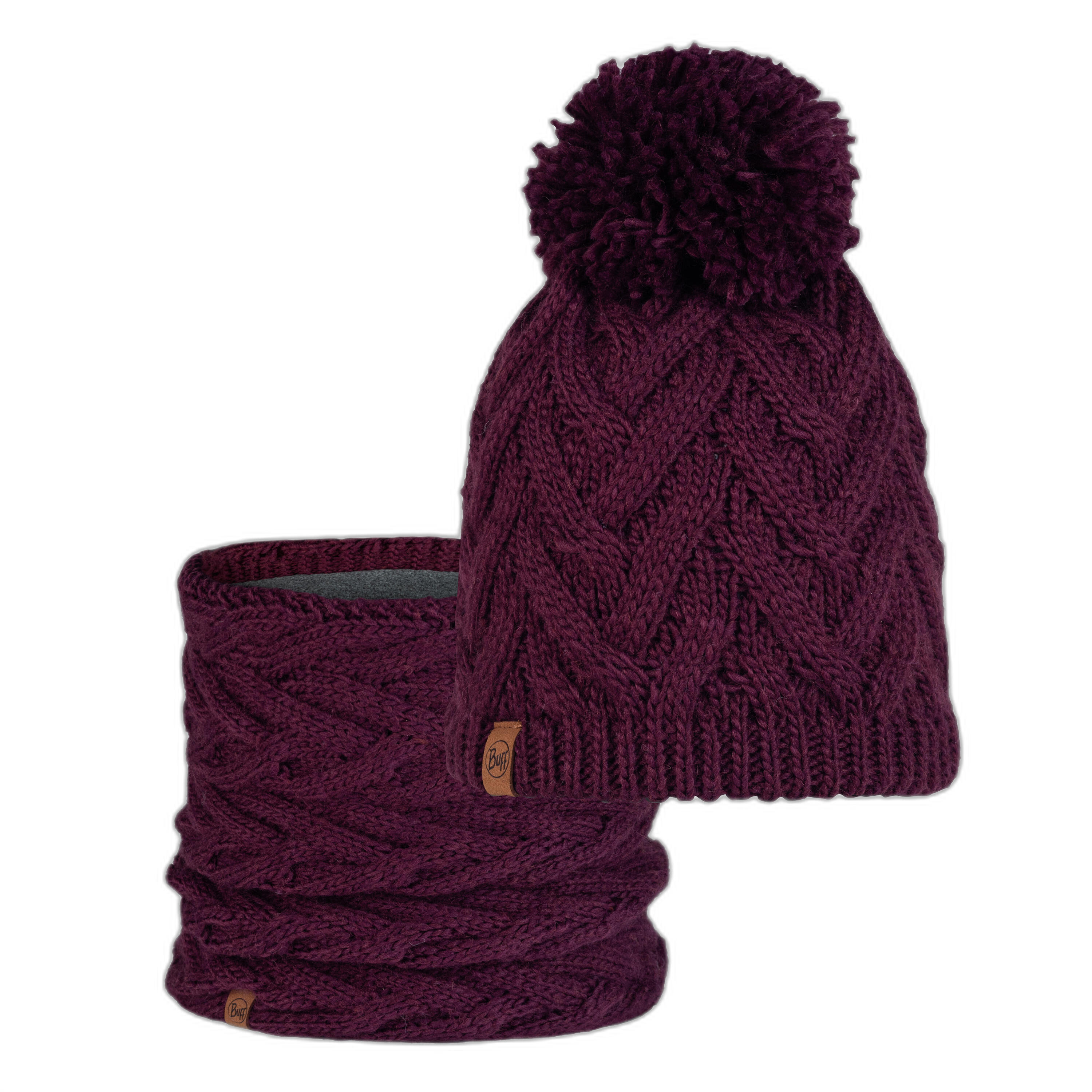 Gorro de lã Buff modelo 123515.628.10.00 para mulheres 3/6