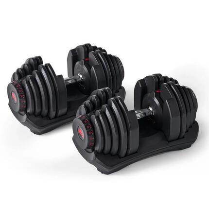 BOWFLEX - SelectTech 1090i - Paires d'haltères musculation réglable 4 à 41 kg