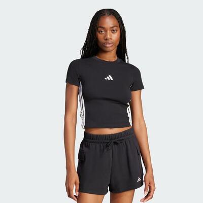Essentials 3-stripes slim-fit baby t-shirt