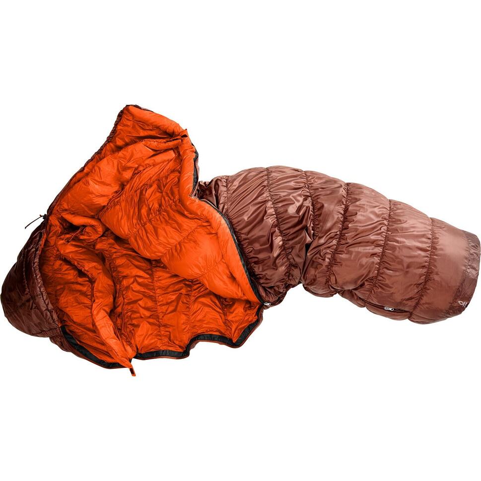 Śpiwór turystyczny Deuter Exosphere -6 EL (200 cm) - umbra/paprika Lewy