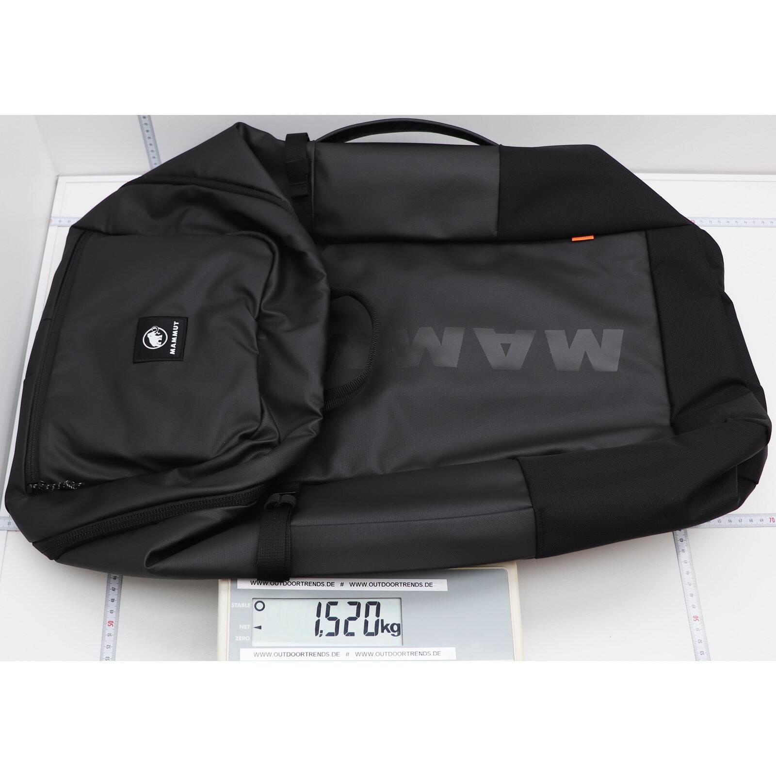 Sac à dos escalade Mammut Neon 55 L noir avec housse corde et Contact U Frame™ 7/7