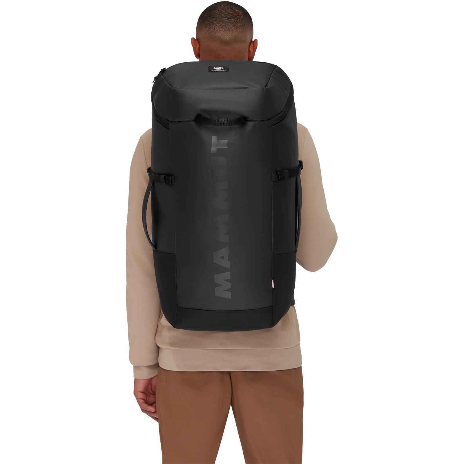 Sac à dos escalade Mammut Neon 55 L noir avec housse corde et Contact U Frame™ 3/7