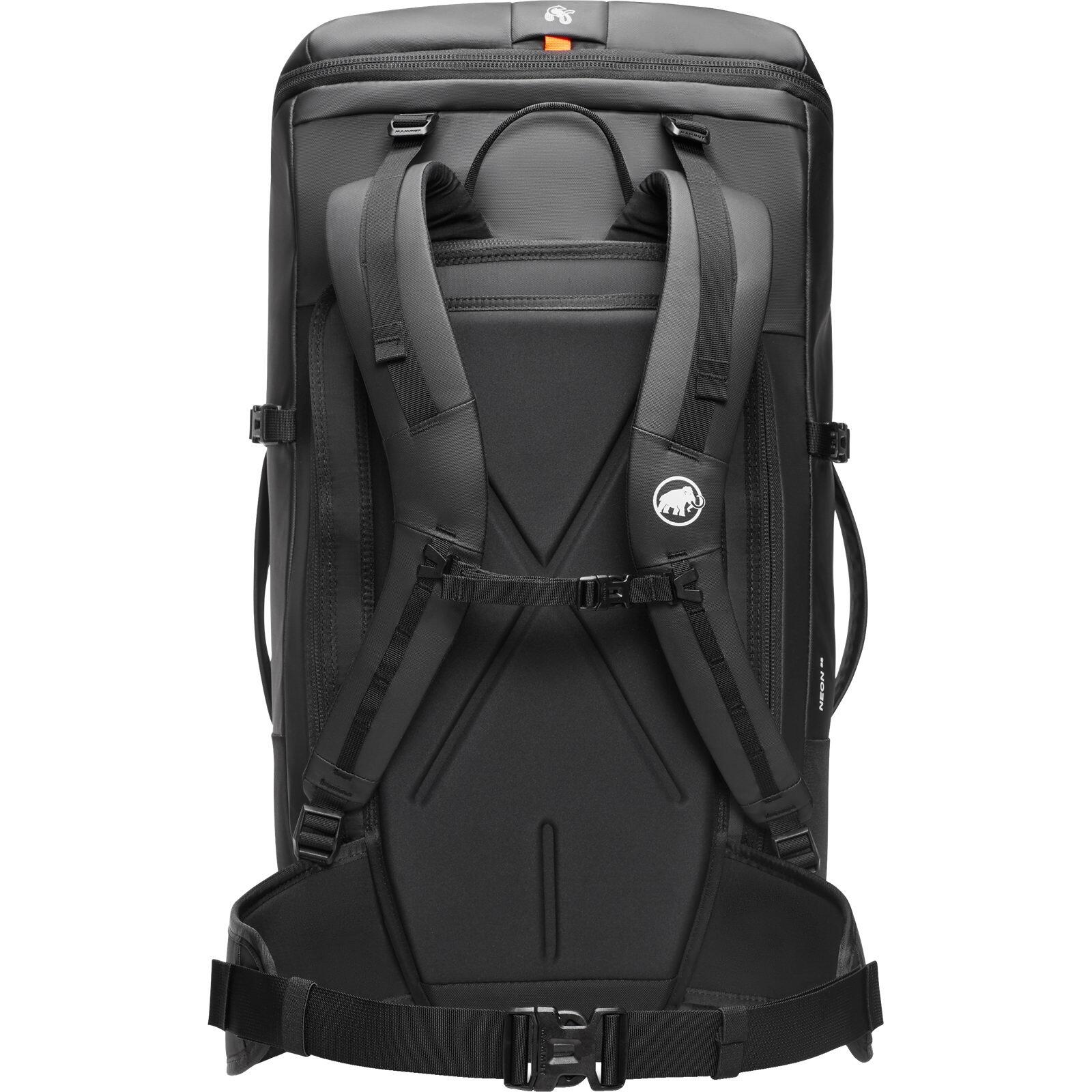 Sac à dos escalade Mammut Neon 55 L noir avec housse corde et Contact U Frame™ 2/7