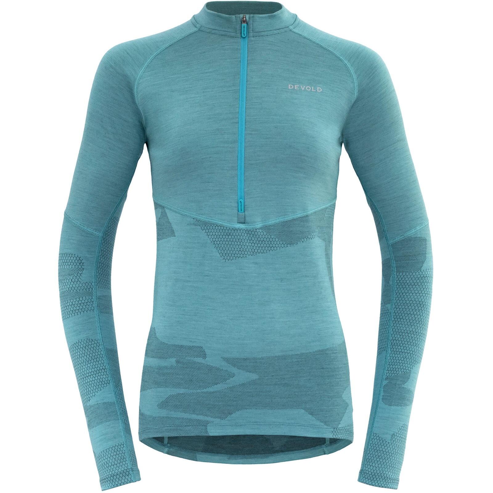 DEVOLD Bike-Funktionsshirt Standal Merino Shirt Zip Neck Wmn tropical