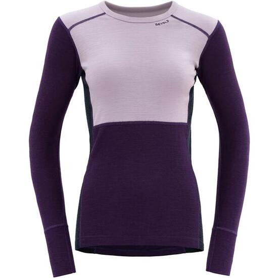 DEVOLD Lauparen Damen T-Shirt Merino 190 tailliert Orchid (190 g/m²)