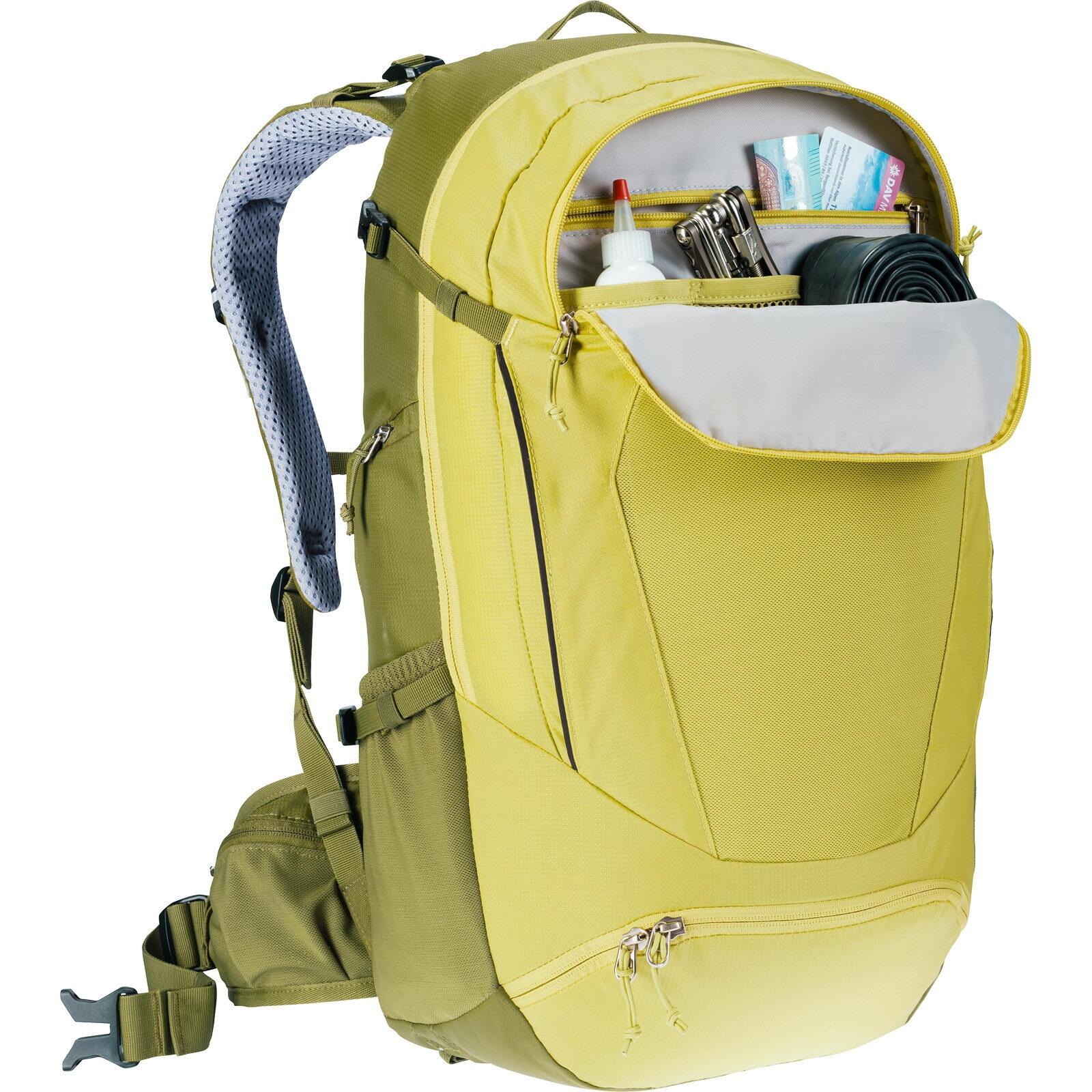 Deuter Trans Alpine 30L Sac à dos VTT Airstripes ventilé Sprout Cactus (recyclé) 5/7