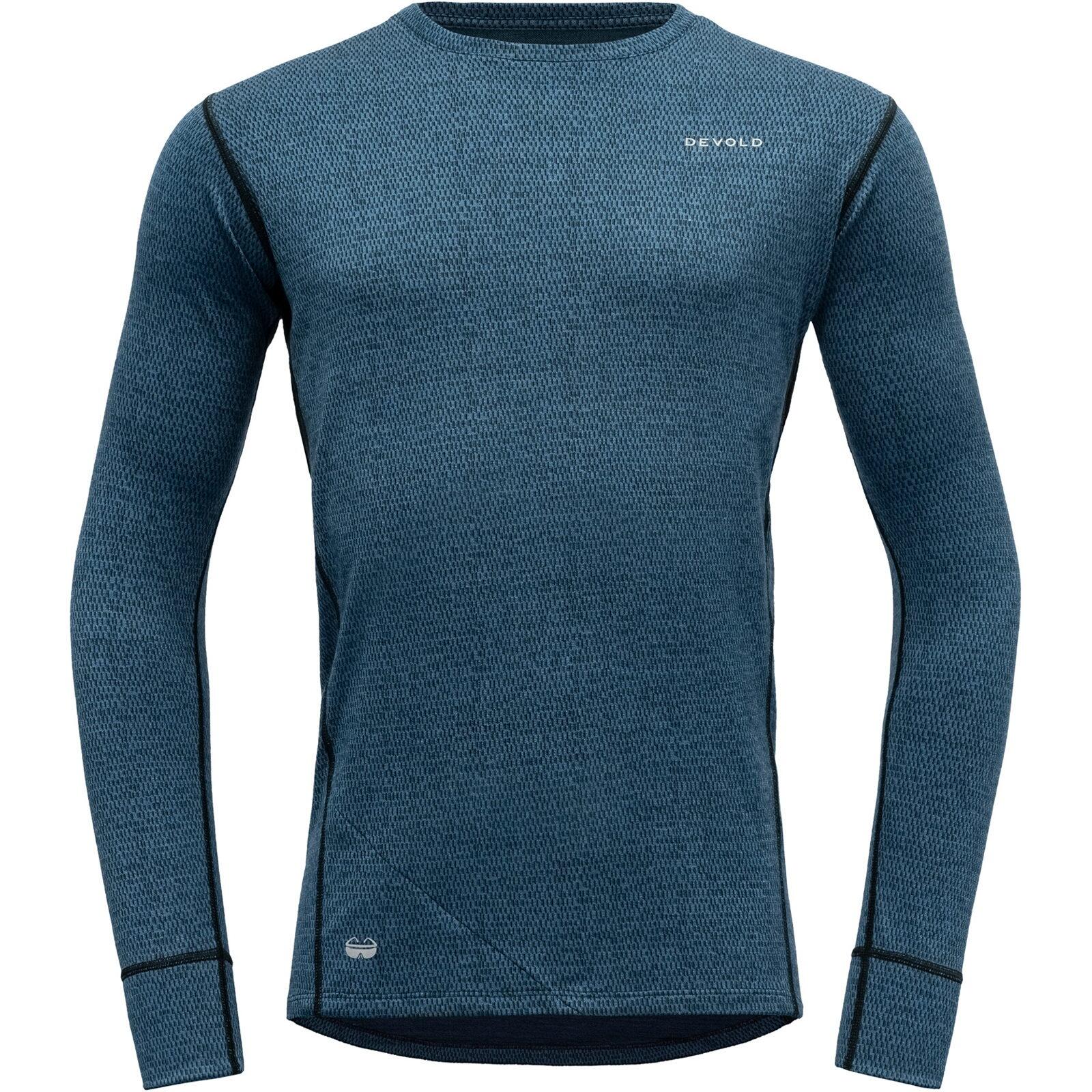DEVOLD Bike-Funktionsshirt Kløvstien Merino Shirt MAN blue melange