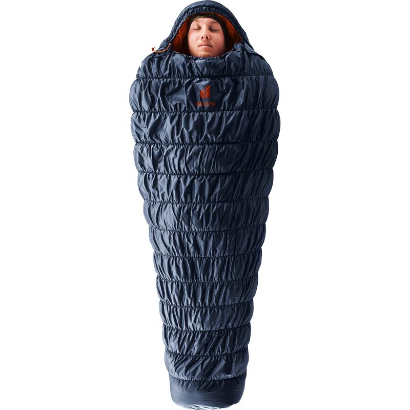 Śpiwór turystyczny Deuter Exosphere 0 EL (200 cm) - ink/paprika Prawy