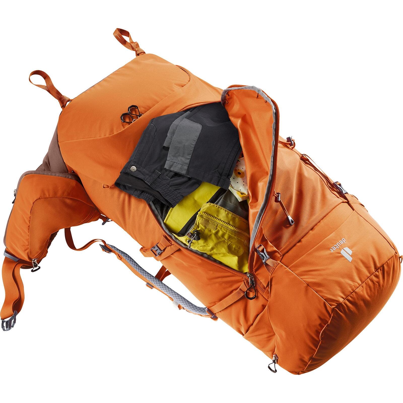 Sac randonnée Deuter Aircontact Core 65+10 SL 65L ventilé Chestnut Umbra 5/7