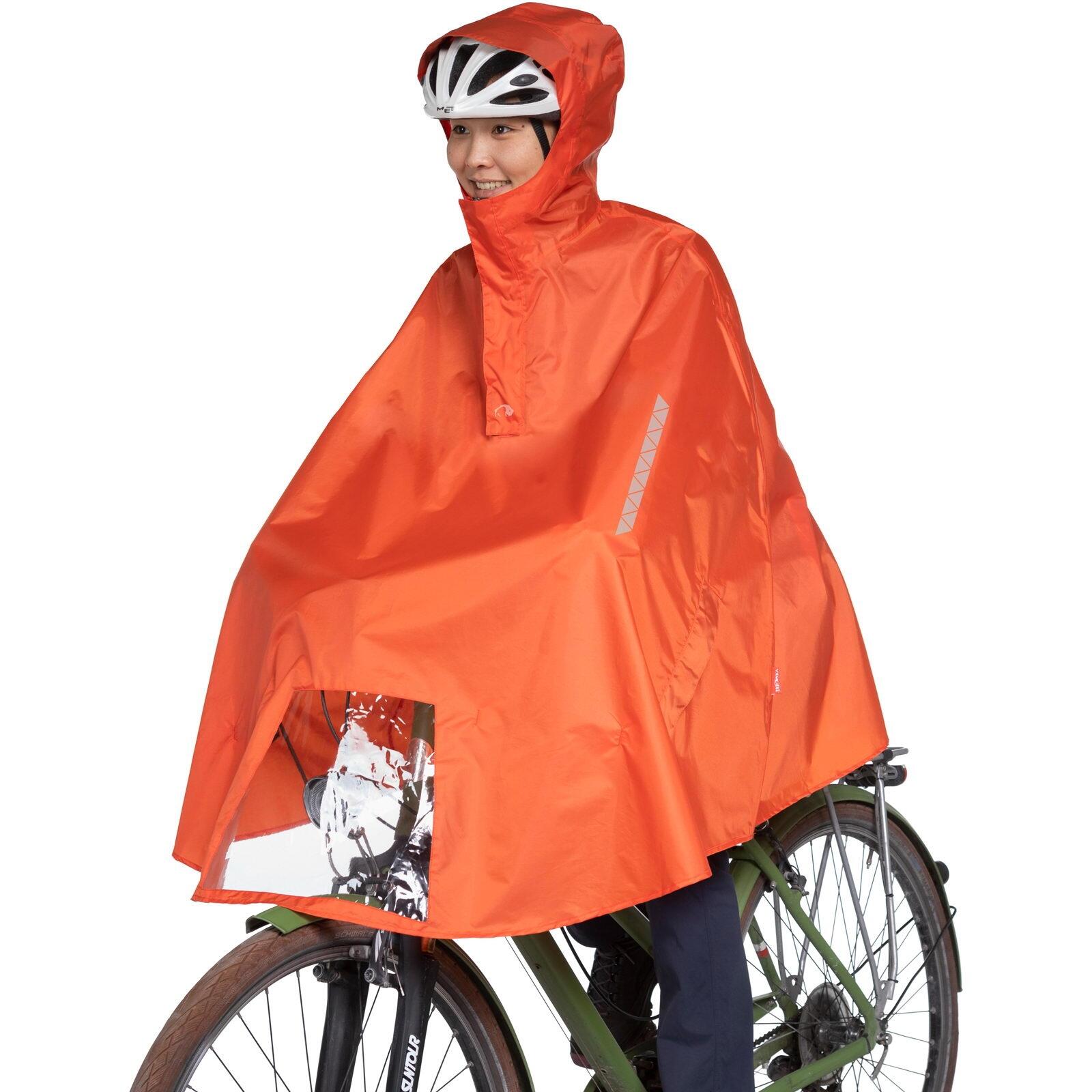 TATONKA Fahrrad-Regenponcho Bike Poncho red orange